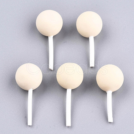 Handmade Polymer Clay 3D Lollipop Beads X-CLAY-T016-82F-1
