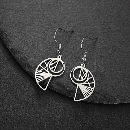 304 Stainless Steel Dangle Earrings FS-WGB851A-01-1