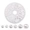 1Box ABS Plastic Imitation Pearl Dome Cabochons, Half Round, White, 4~12x2~6mm, about 690pcs/box