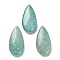 Natural Amazonite Pendants, Teardrop Charms, 39.5~40x20x7.5~8mm, Hole: 1.5mm