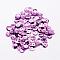 Plastic Paillette Beads, Semi-cupped Sequins Beads, Center Hole, Plum, 12x0.5mm, Hole: 1mm