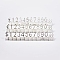 Aluminum Alloy Price Display Cube Adjustable Price Tag, with Number 0~9 and Letter Dollar Price Block Kit, for Jewelry Price Display Counter Stand
, Silver, 0.7~0.9x0.5~0.7x0.5cm, 12pcs/set