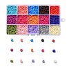 180G 15 Colors Baking Paint Glass Seed Beads SEED-JQ0003-01C-3mm-1