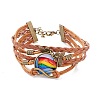 Rainbow Pride Bracelet LS-BJEW-F426-01C-1