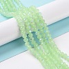 Electroplate Glass Beads Strands EGLA-A034-J6mm-L04-4