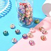 60Pcs 12 Styles Transparent Resin European Rondelle Beads RPDL-CJ0001-08-5
