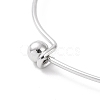Non-Tarnish Screw End Ball 304 Stainless Steel Wire Bangle BJEW-F435-01P-3