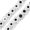Handmade Evil Eye Lampwork Beads Strands LAMP-G166-03B-1