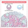 5Sets Iridescent PVC Paillette/Sequin Links PVC-SC0001-16B-2