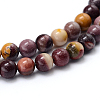 Round Natural Mookaite Beads Strands G-F216-4mm-19-3