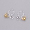 Transparent U Type Painless Prevent Allergy Resin Ear Clip KY-L005-02G-1