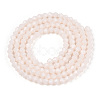 Opaque Solid Color Imitation Jade Glass Beads Strands EGLA-A039-P2mm-D06-3