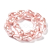 Electroplated Glass Imitation Pearl Beads Strands BSHE-G035-01A-03-1-2
