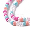 Glass Seed Bead Strands LAMP-B021-04G-4