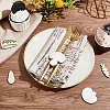 100Pcs 5 Styles Unfinished Wooden Cutouts WOOD-OC0002-89-5