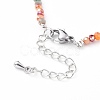 Faceted Glass Beaded Necklaces NJEW-JN02553-4