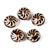 Windmill Spiral Pattern Vintage Handmade Porcelain Beads PORC-N013-19-09-1