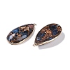 Dyed Synthetic Imperial Jasper Pendants G-P529-02G-2