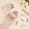 12Pcs Rectangle Alloy Blank Name Tags FIND-PH0062-04KCG-3