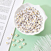 White Opaque Acrylic Beads PACR-YW0001-04A-6
