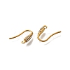 304 Stainless Steel Rhinestone Earring Hooks STAS-D310-01G-01-2