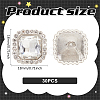 Alloy Rhinestone Shank Buttons DIY-MA0005-99B-2
