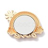 Pearl Rhinestone Rainbow Makeup Mirror PALLOY-K008-05KCG-2