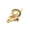 Brass Micro Pave Cubic Zirconia Pendants KK-M321-01F-G02-2