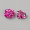 Fuchsia Transparent Acrylic Beads TACR-WH0021-19-1-2