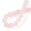 Imitation Jade Frosted Glass Bead Strands EGLA-A039-J6mm-MD07-4