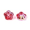 Electroplate Transparent Glass Beads Strands EGLA-N055-03A-05-3
