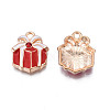 Christmas Alloy Enamel Pendants X-ENAM-Q442-57-3