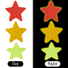 30Pcs 6 Styles Star & Arrow Waterproof PET Warning Stickers STIC-GF0001-20-6