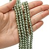 Eco-Friendly Dyed Glass Pearl Bead Strands HY-A008-6mm-RB115-4