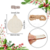 Unfinished Natural Wood Cutouts Ornaments WOOD-SP0001-17B-2