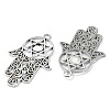 Tibetan Style Alloy Pendant Cabochon Settings TIBE-H142-10AS-2