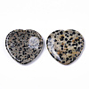 Natural Dalmatian Jasper Thumb Worry Stone G-N0325-01C-2