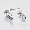 Tarnish Resistant 304 Stainless Steel Clip-on Earring Findings STAS-I097-025P-3