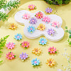 20pcs Opaque Resin Cabochons RESI-TADJ0001-08B-5