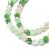 Electroplate Glass Beads Strands X-EGLA-D018-02B-3