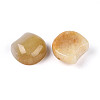 Natural Topaz Jade Cat Head Shape Beads G-T144-05H-2