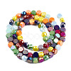 Electroplate Glass Beads Strands EGLA-N002-40B-04-2