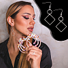 Geometric Charm Drop Earring DIY Making Kit DIY-UN0003-01-6