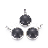 Natural Agate Pendants G-L512-B24-1