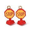 Alloy Enamel Pendants AL-CBAA1B9-05G-02-1