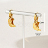 304 Stainless Steel Hoop Dangle Earrings for Women PJ4244-4