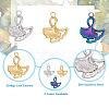 18Pcs 3 Colors 304 Stainless Steel Pendants STAS-DC0013-36-4