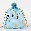 Heart Printed Organza Bags OP-R022-10x12-01-1