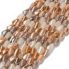 Electroplate Glass Beads Strands X-EGLA-P065-01A-03-1