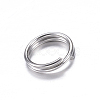 Tarnish Resistant 201 Stainless Steel Split Rings X-STAS-P092-03-2